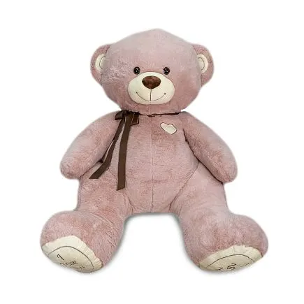 Плюшевый медведь розовый